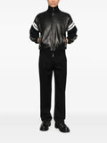 Wales Bonner zip-fastening leather jacket