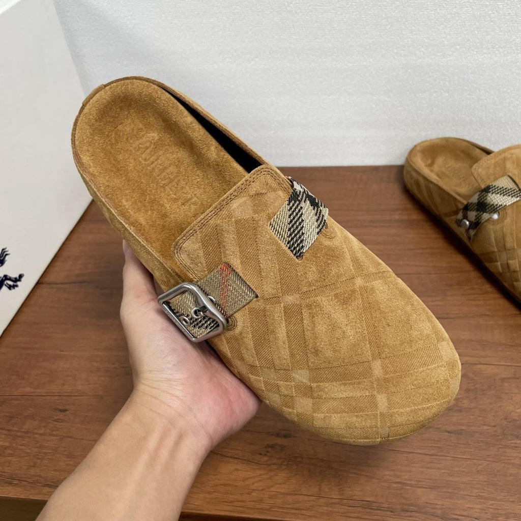 Burberry Men's Patterned Slip-On Sandals